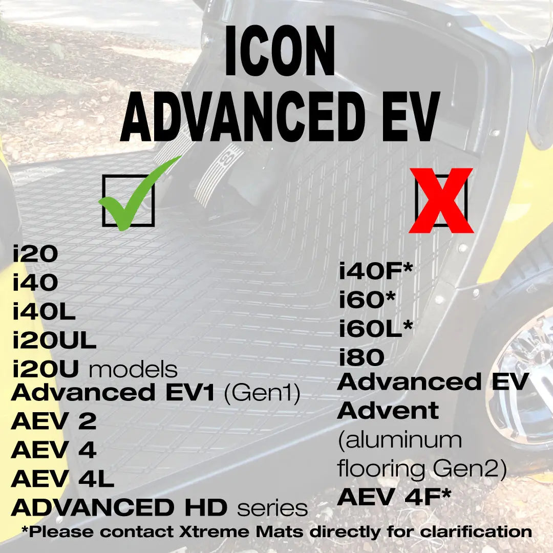 Advanced EV1 / Advanced HD Golf Cart Floor Mat