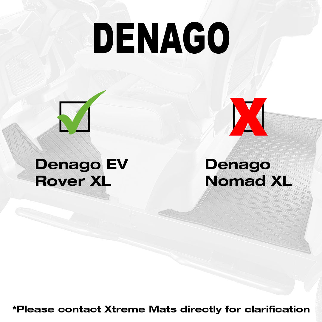 All Black - Denago EV Rover XL Golf Cart Floor Mat