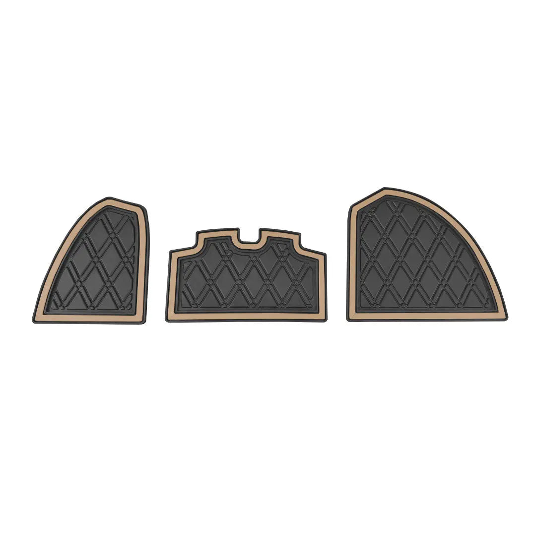 Beige trim- Club Car PRO Series Dash Mat - Fits Club Car Precedent (2004-2023), Onward/Tempo (2017-2024)