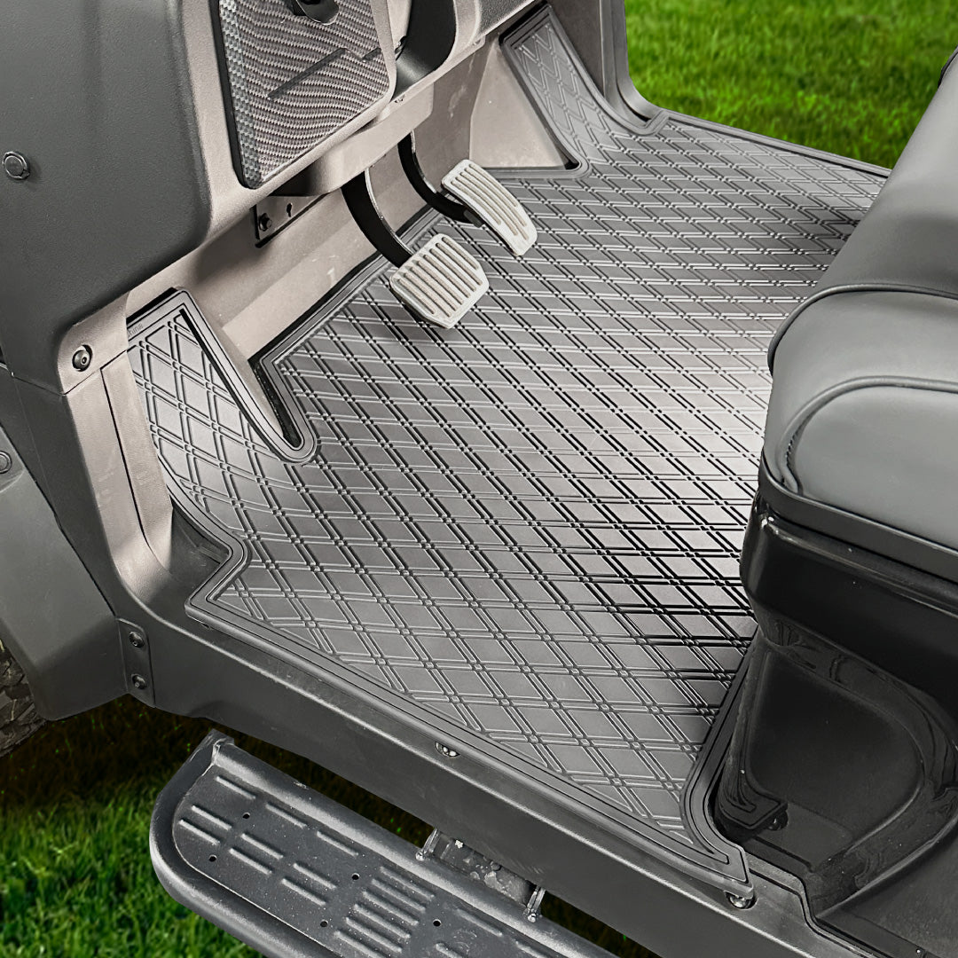 All Black - Denago EV Rover XL Golf Cart Floor Mat #trim-color_all-black