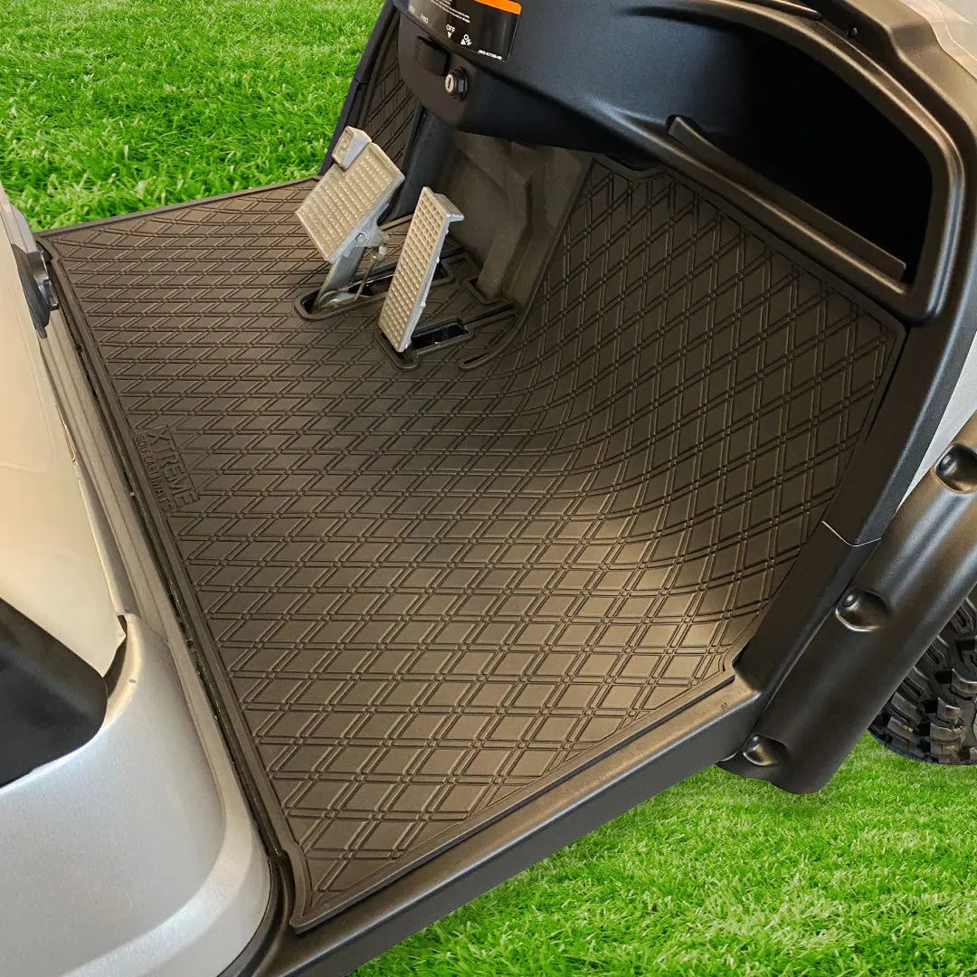 Xtreme Golf Cart Floor Mat Compatible with Yamaha G29/Drive YDR - Red Trim
