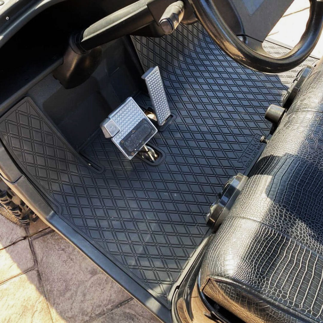 Xtreme Golf Cart Floor Mat Compatible with Yamaha G29/Drive YDR - Red Trim