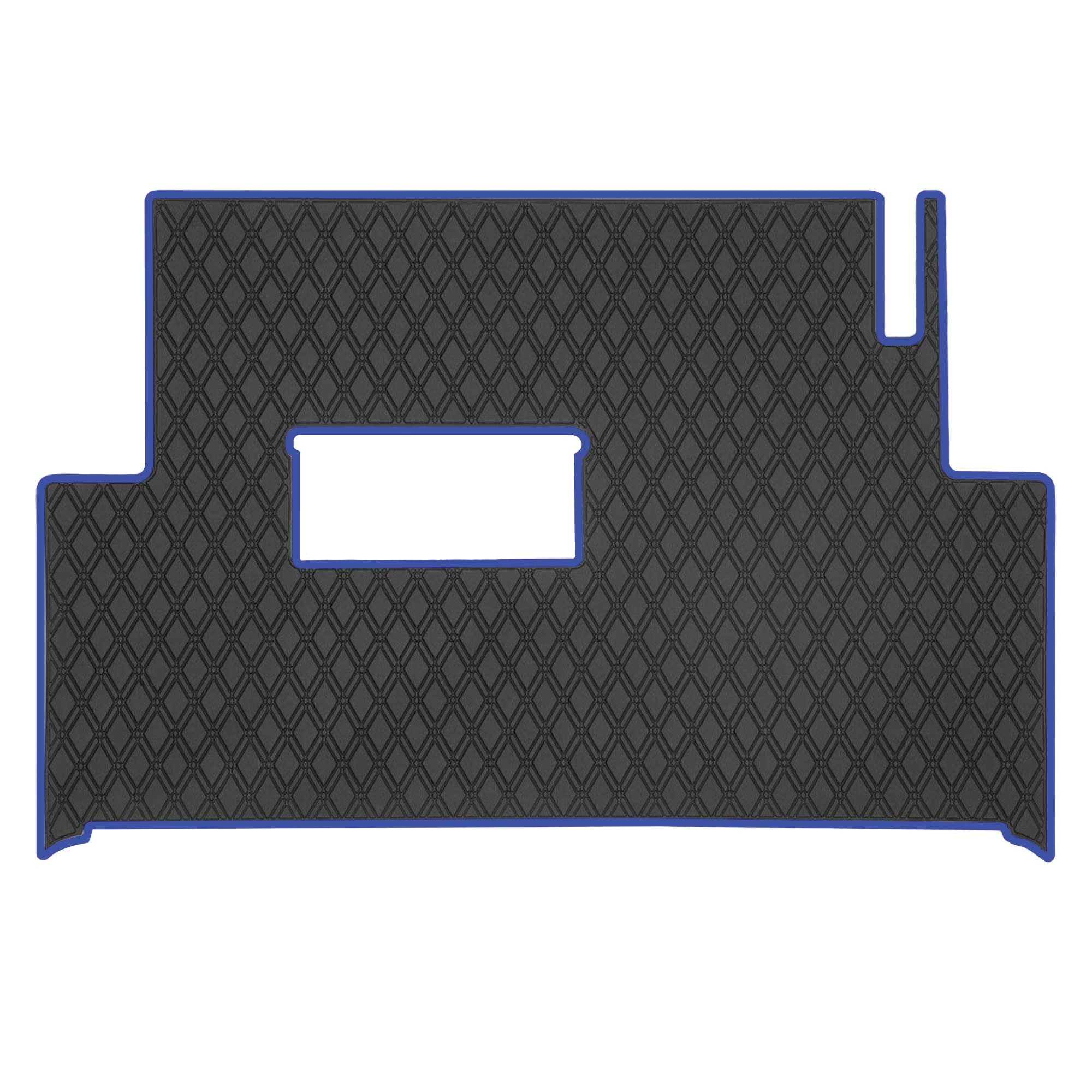 black and blue golf cart floor mat- Club Car Floor Mat - Fits Precedent (2004-2023) / Onward & Tempo (2017-2024) / Villager & V4L (2019-2023)