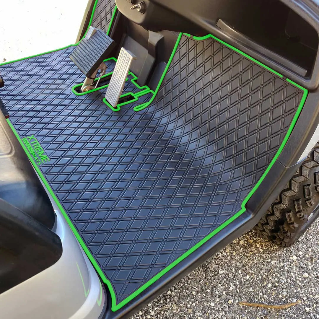 Xtreme Golf Cart Floor Mat Compatible with Yamaha G29/Drive YDR - Red Trim