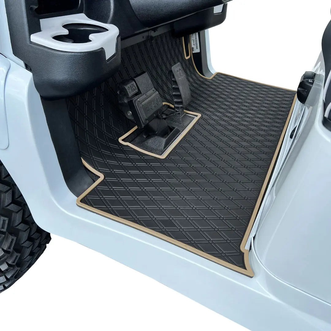 beige club car precedent, onward, tempo, v4L- Club Car Floor Mat - Fits Precedent (2004-2023) / Onward & Tempo (2017-2024) / Villager & V4L (2019-2023)