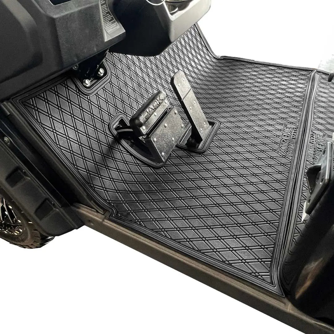 Golf Cart Floor Mat Compatible 2021+ EZGO S2/S4 & Cushman Hauler -Red Trim