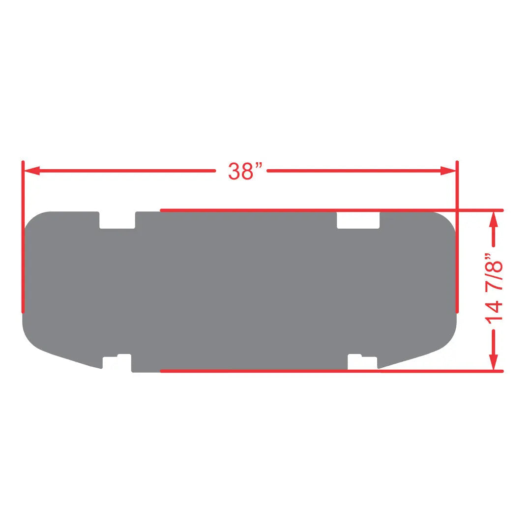 Rear Facing Foot Rest Mat - Fits DoubleTake Max 5 and Max 6 Rear Kits - PRO Series