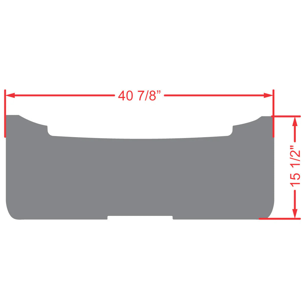 Grey Trim E-Z-GO RXV & TXT - Rear Facing Foot Rest Mat - Fits Select E-Z-GO RXV and TXT Rear Seat Kits - PRO Series