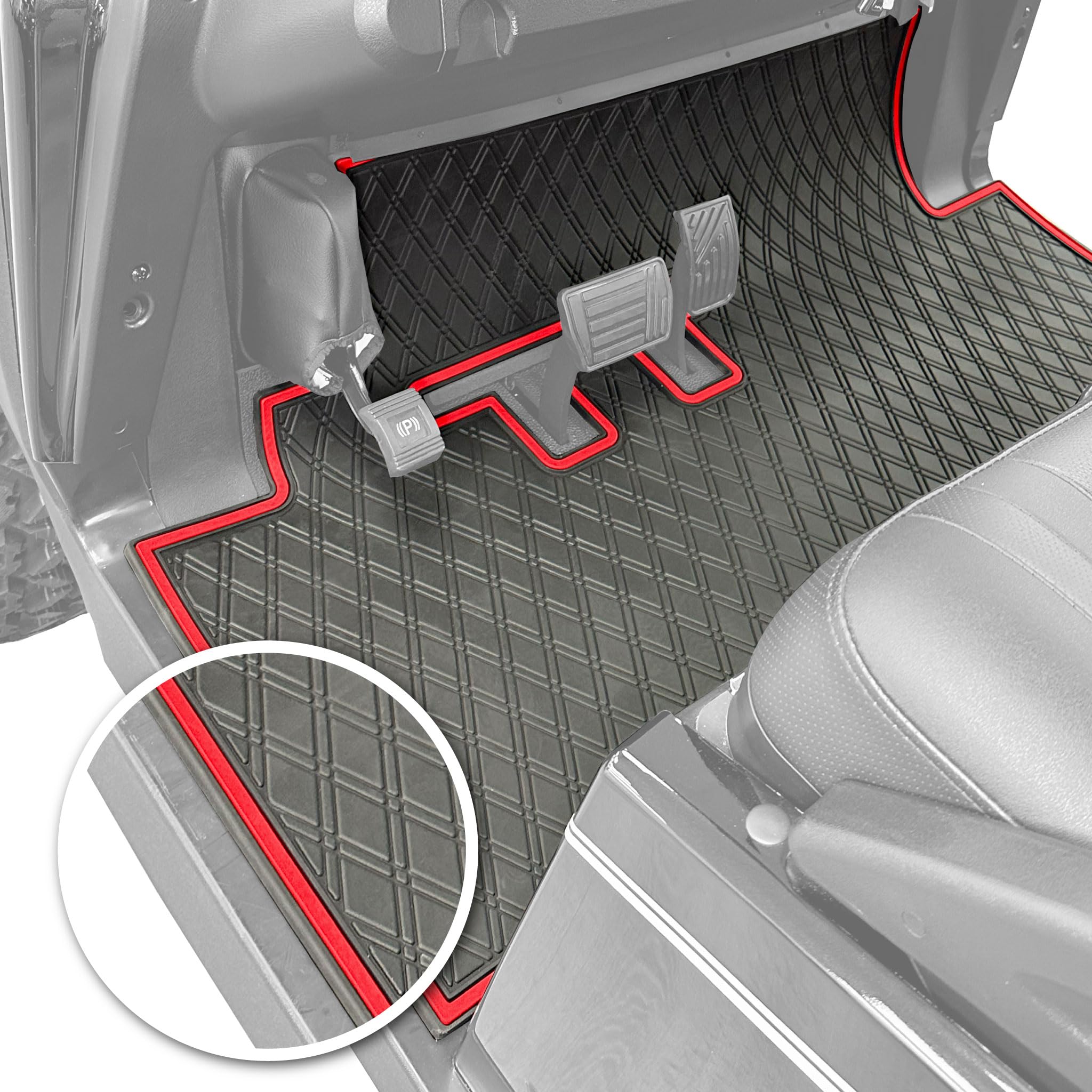 Bintelli Golf Cart Floor Mat | Fits Front Row of Bintelli Beyond 2, 4 & Nexus Models