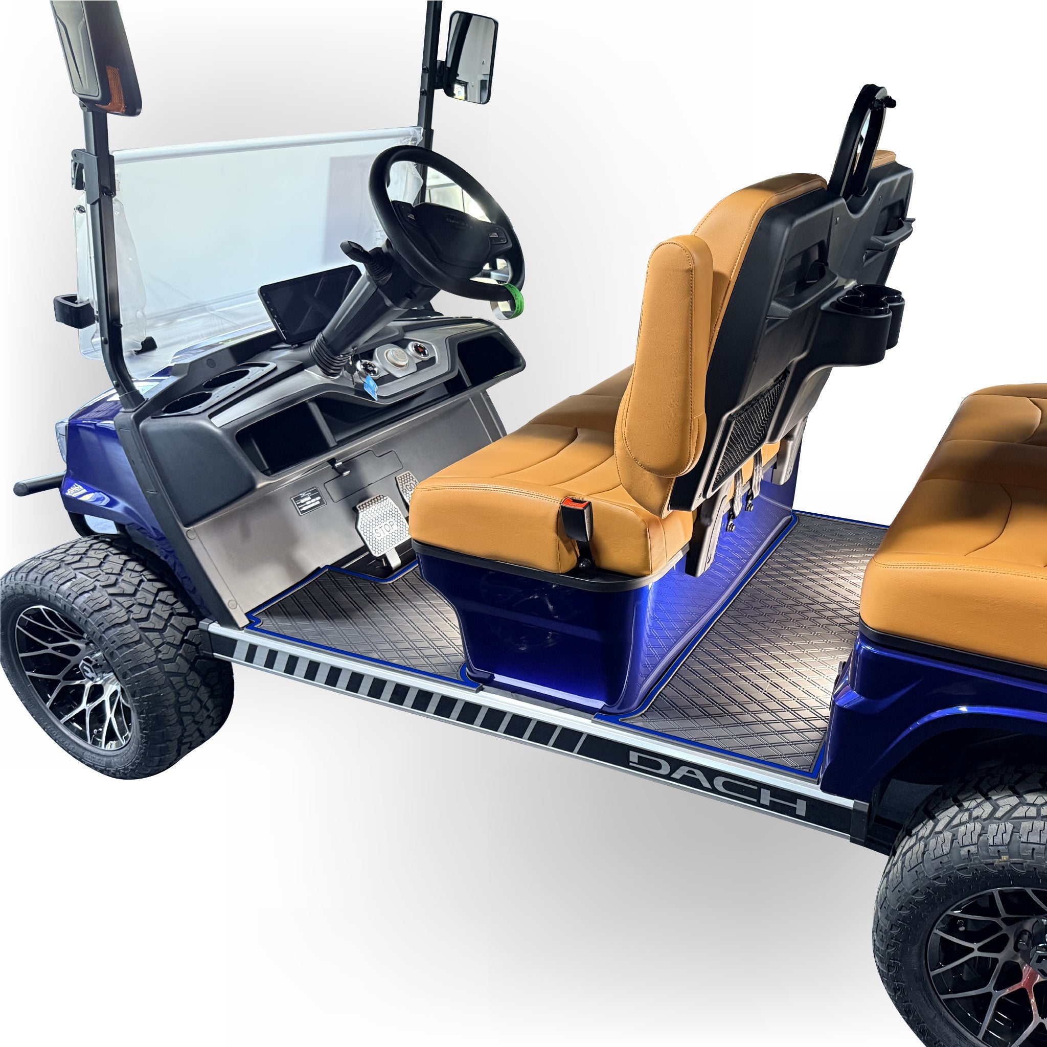 Dach Apollo Floor Mat Set | Fits 1st & 2nd Row of Dach Apollo 4 Passenger Forward Facing Golf Carts