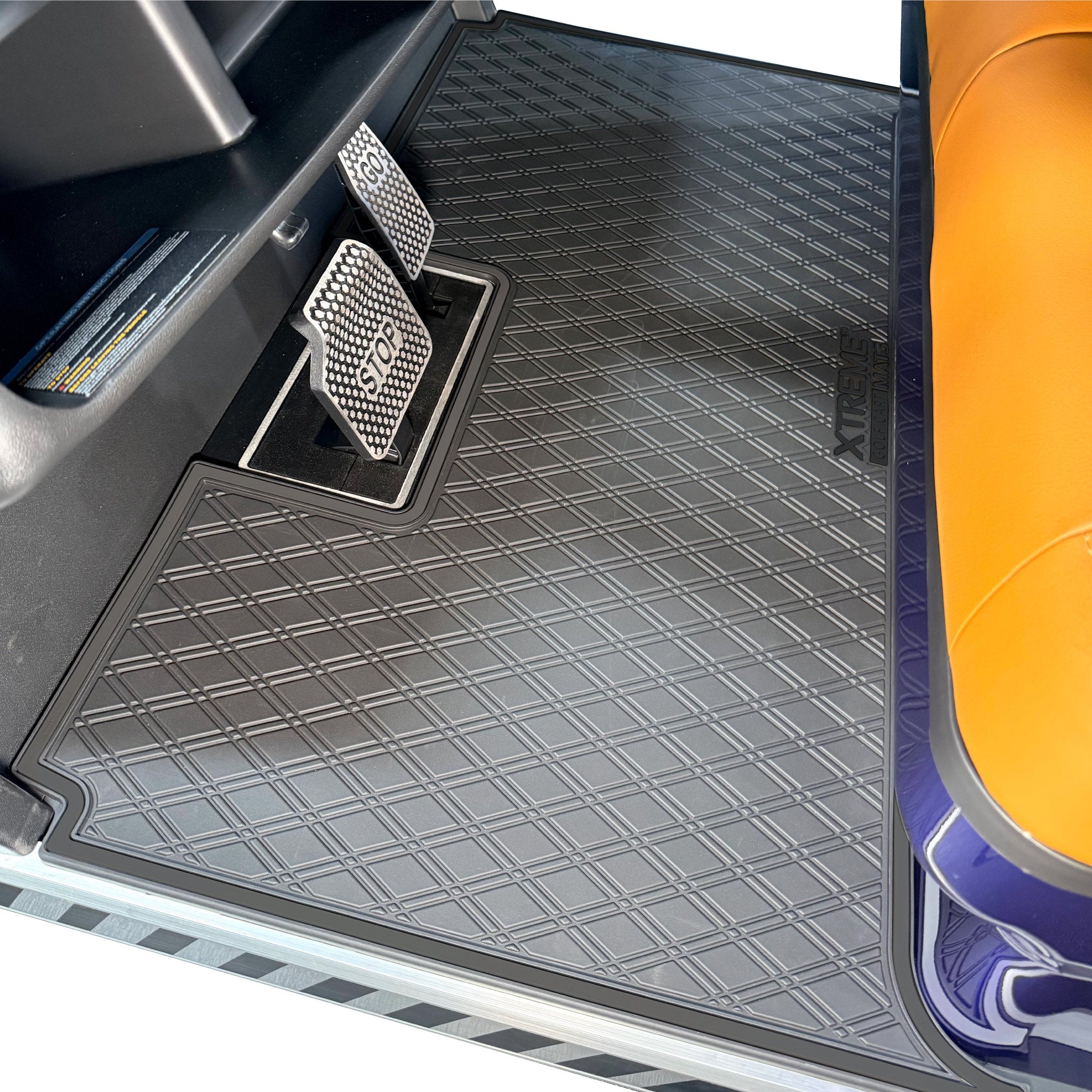 Dach Apollo Floor Mat Set | Fits 1st & 2nd Row of Dach Apollo 4 Passenger Forward Facing Golf Carts