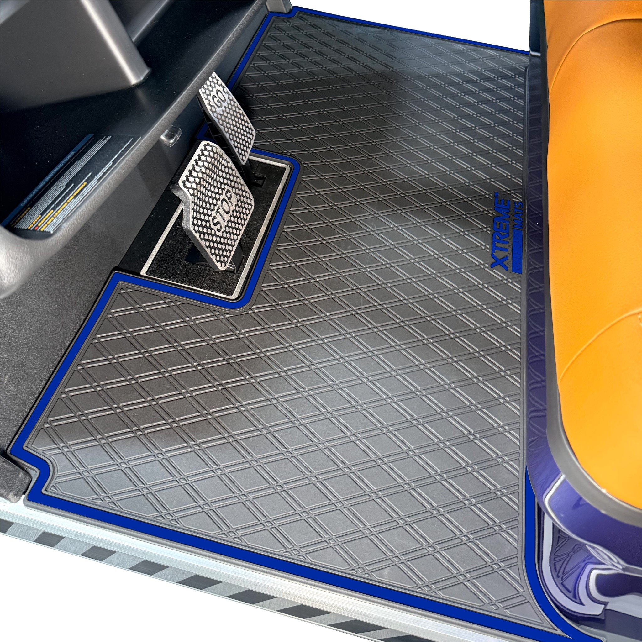 Dach Apollo Floor Mat Set | Fits 1st & 2nd Row of Dach Apollo 4 Passenger Forward Facing Golf Carts