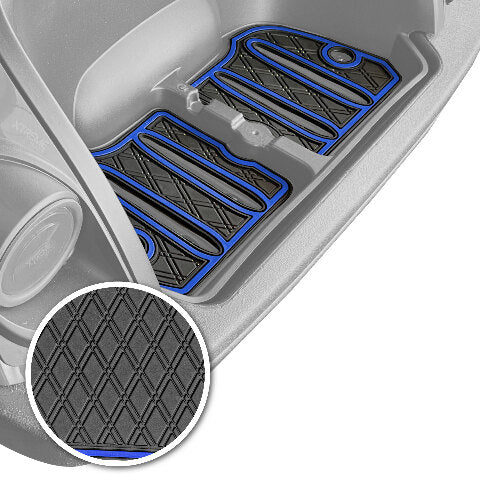 Xtreme Golf Cart Mats Rubber Bag Well Mat Compatible with Yamaha Drive2 Golf Cart Models | Fits 2017+ DR2 Models | Liner Protects Factory Bagwell for Golf Clubs and Bags - Red Trim