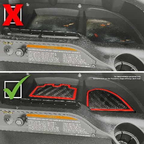 Xtreme Golf Cart Mats Dash Mats and Golf Cart Cubby Inserts Compatible with Club Car Precedent (04-22), Tempo & Onward (17-25), V4L (22-25) Models | Rubber Dashboard Protection Liner - All Black