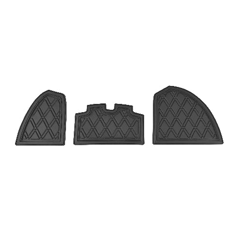 Xtreme Golf Cart Mats Dash Mats and Golf Cart Cubby Inserts Compatible with Club Car Precedent (04-22), Tempo & Onward (17-25), V4L (22-25) Models | Rubber Dashboard Protection Liner - All Black