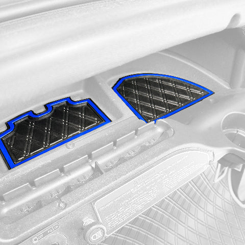 Xtreme Golf Cart Mats Dash Mats and Golf Cart Cubby Inserts Compatible with Club Car Precedent (04-22), Tempo & Onward (17-25), V4L (22-25) Models | Rubber Dashboard Protection Liner - All Black