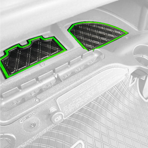Xtreme Golf Cart Mats Dash Mats and Golf Cart Cubby Inserts for Club Car Precedent (04-22), Tempo & Onward (17-25), V4L (22-25) Models | Rubber Dashboard Protection Liner