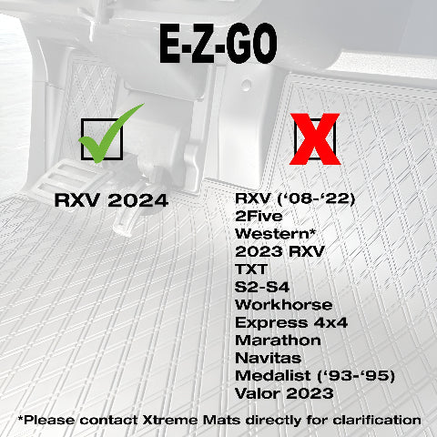 E-Z-GO RXV Dash Mat - Fits RXV Trims (2024+) - PRO Series