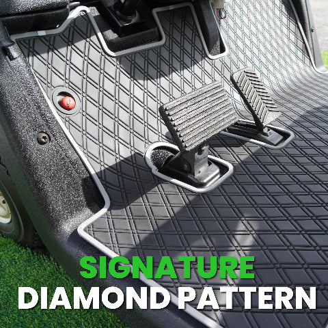 Xtreme Golf Cart Floor Mat Compatible with MadJax Eseries Models -Grey Trim