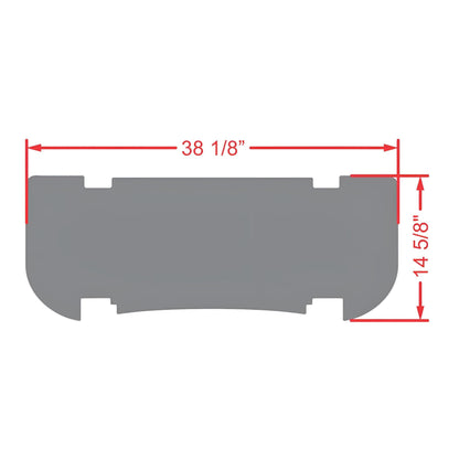 Xtreme Mats MadJax XSeries Golf Cart Floor Mat | Cherry Red Trim | Fits MadJax Genesis 250/300 Rear Seat Kits