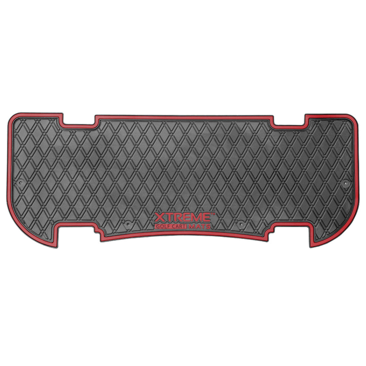 Xtreme Mats MadJax XSeries Golf Cart Floor Mat | Cherry Red Trim | Fits MadJax Genesis 250/300 Rear Seat Kits