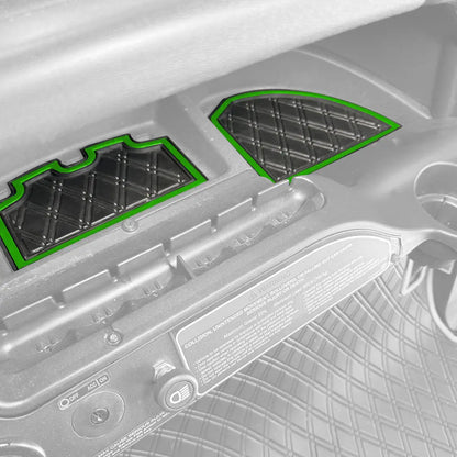 Green trim- Club Car PRO Series Dash Mat - Fits Club Car Precedent (2004-2023), Onward/Tempo (2017-2024) #trim-color_green-trim