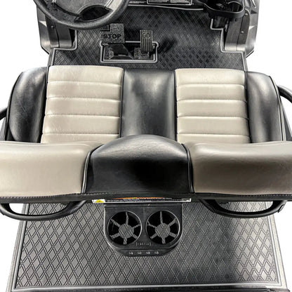 Club Car Floor Mats SET- Grey Trim - 1st & 2nd Row - For Club Car Onward 6 Passenger 