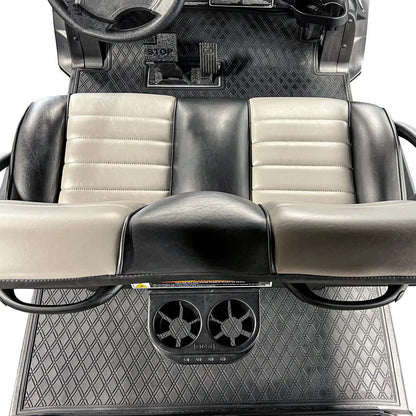Club Car Floor Mats SET- All Black - 1st & 2nd Row - For Club Car Onward 6 Passenger 