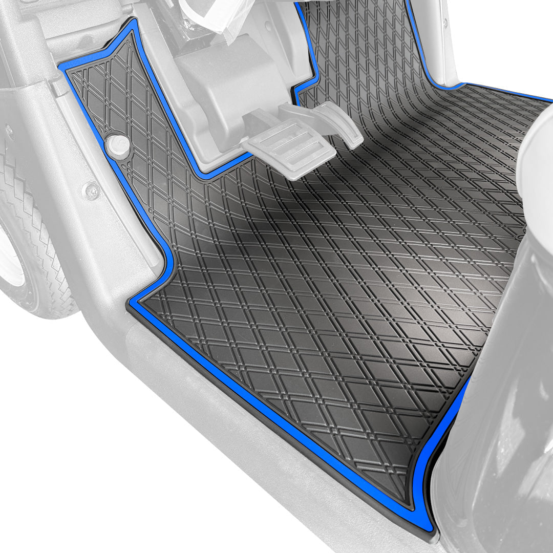 Blue Trim - E-Z-GO RXV / Valor (2023) Golf Cart Floor Mat 