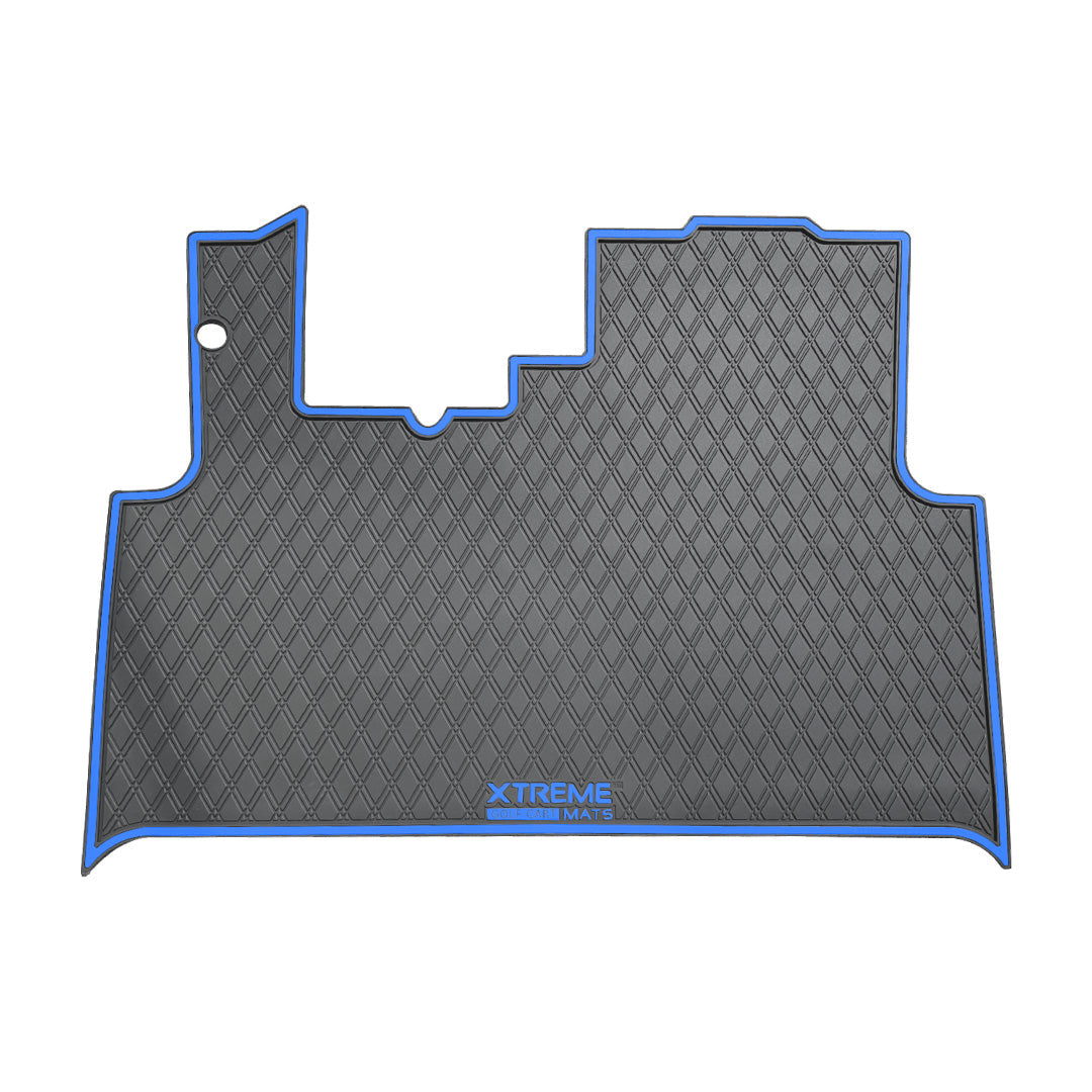 Blue Trim - E-Z-GO RXV / Valor (2023) Golf Cart Floor Mat 
