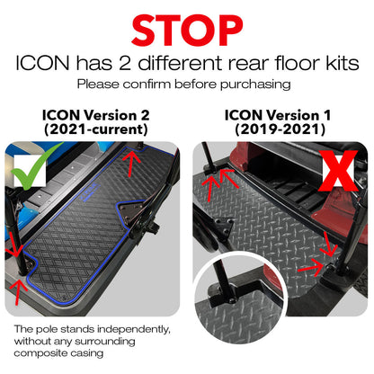 Rear Facing Seat Foot Rest Mat Compatible with ICON i40, i60 (2021+) Factory Rear Seat | PRO Series
