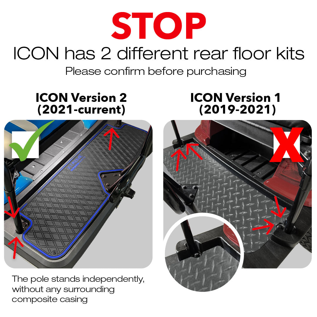 Rear Facing Seat Foot Rest Mat Compatible with ICON i40, i60 (2021+) Factory Rear Seat | PRO Series