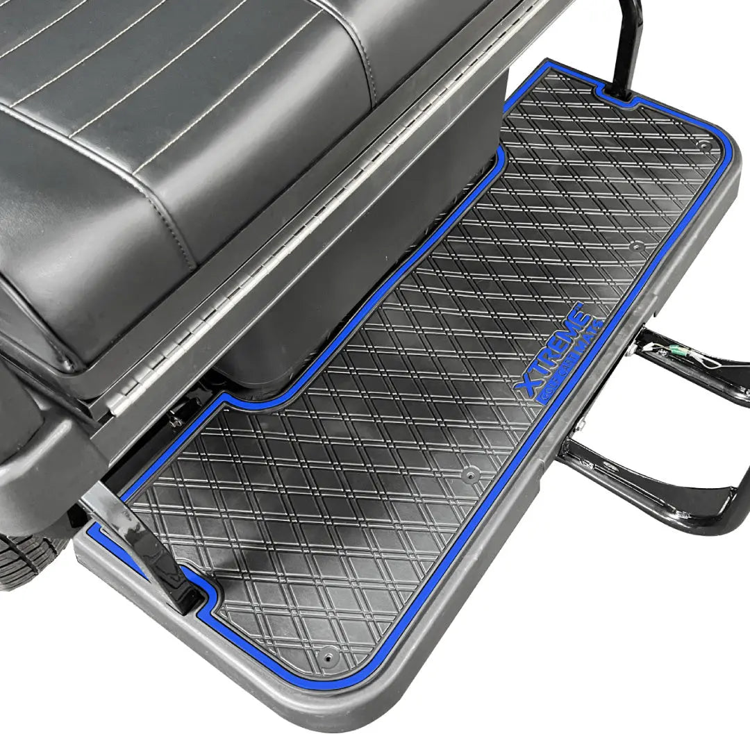 Blue trim- Evolution PRO Series Rear Facing Foot Rest Mat - Fits Evolution Classic Plus / Classic Pro / Carrier / Forester #trim-color_blue-trim