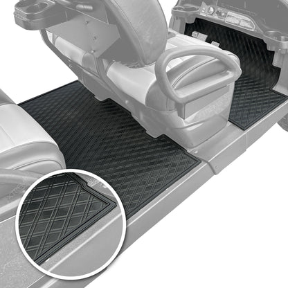 Club Car Floor Mats SET - 1st & 2nd Row - Fits 2026+ Club Car Onward 4 & 6 Passenger / 4 & 6 Seater Golf Carts *Approx. 2.5" Short of Front Seat Base*