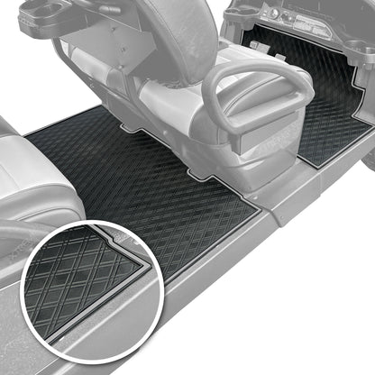Club Car Floor Mats SET - 1st & 2nd Row - Fits 2026+ Club Car Onward 4 & 6 Passenger / 4 & 6 Seater Golf Carts *Approx. 2.5" Short of Front Seat Base*