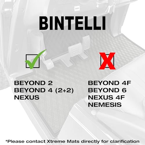 Bintelli Golf Cart Floor Mat | Fits Front Row of Bintelli Beyond 2, 4 & Nexus Models