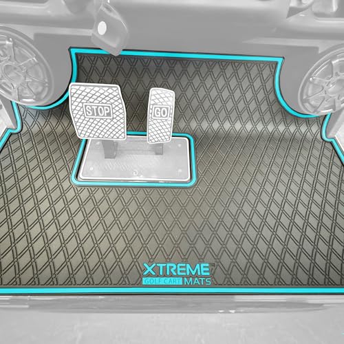 Xtreme Golf Cart Floor Mat Compatible with Evolution Forester - Grey Trim