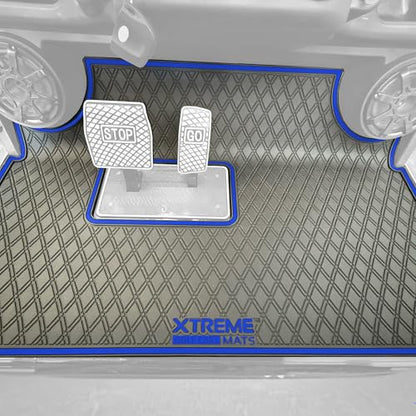 Xtreme Golf Cart Floor Mat Compatible with Evolution Forester - Grey Trim