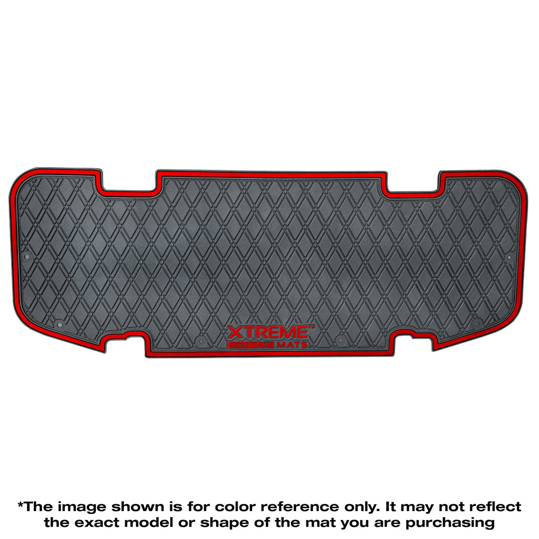 *LIMITED EDITION Collegiate Colors* E-Z-GO RXV & TXT -  Rear Facing Foot Rest Mat - Fits Select E-Z-GO RXV and TXT Rear Seat Kits - PRO Series Xtreme Mats Golf