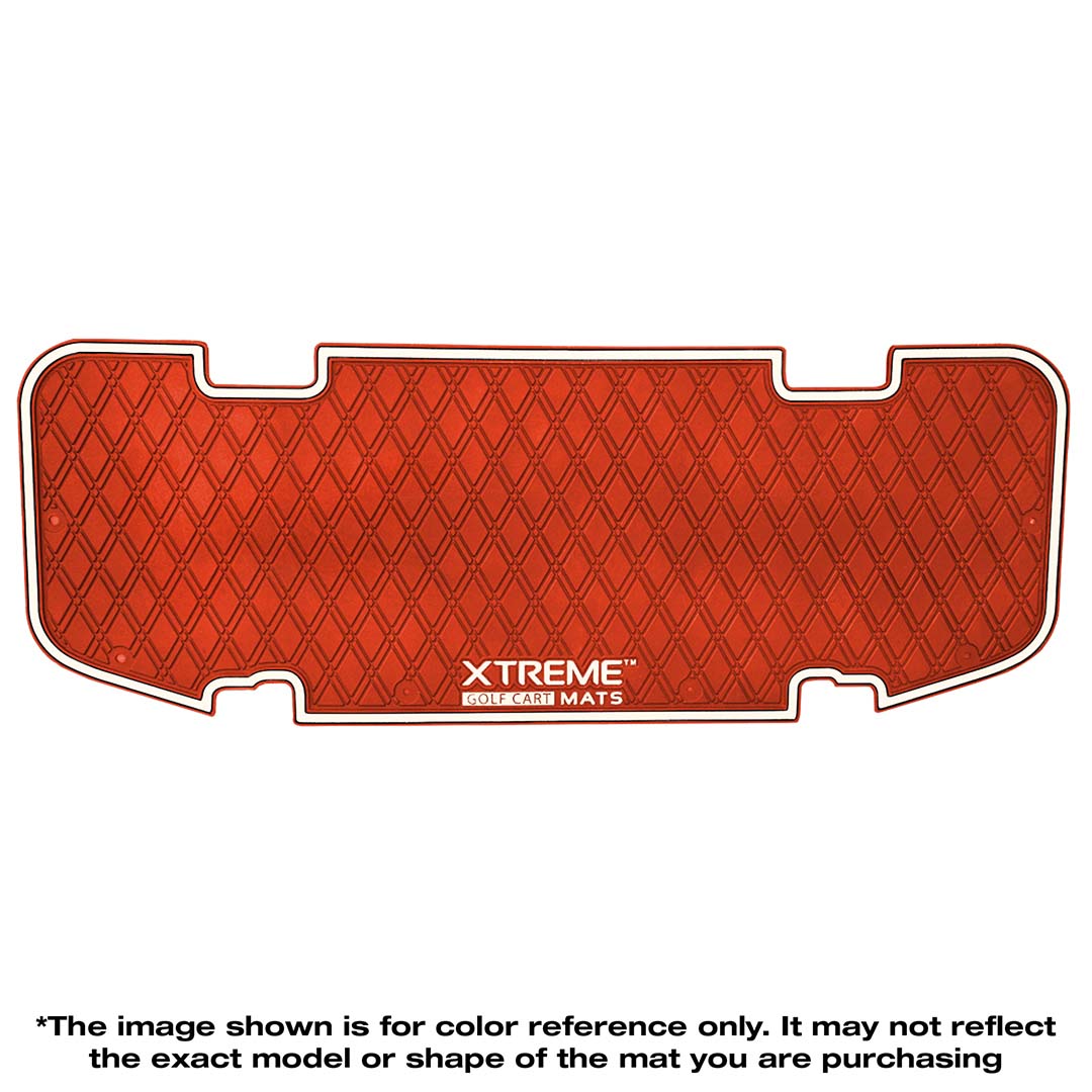 *LIMITED EDITION Collegiate Colors* E-Z-GO RXV & TXT -  Rear Facing Foot Rest Mat - Fits Select E-Z-GO RXV and TXT Rear Seat Kits - PRO Series Xtreme Mats Golf