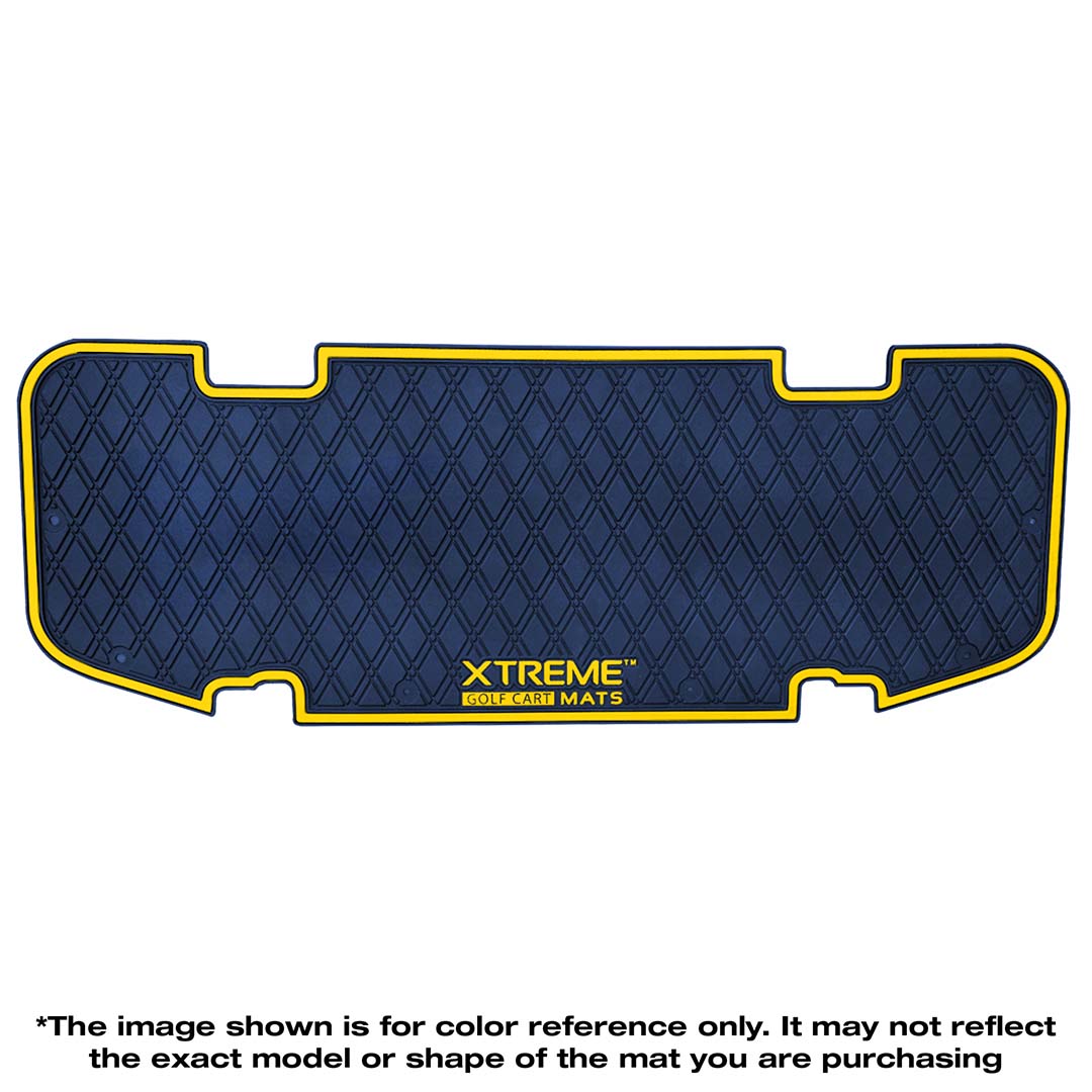*LIMITED EDITION Collegiate Colors* E-Z-GO RXV & TXT -  Rear Facing Foot Rest Mat - Fits Select E-Z-GO RXV and TXT Rear Seat Kits - PRO Series Xtreme Mats Golf