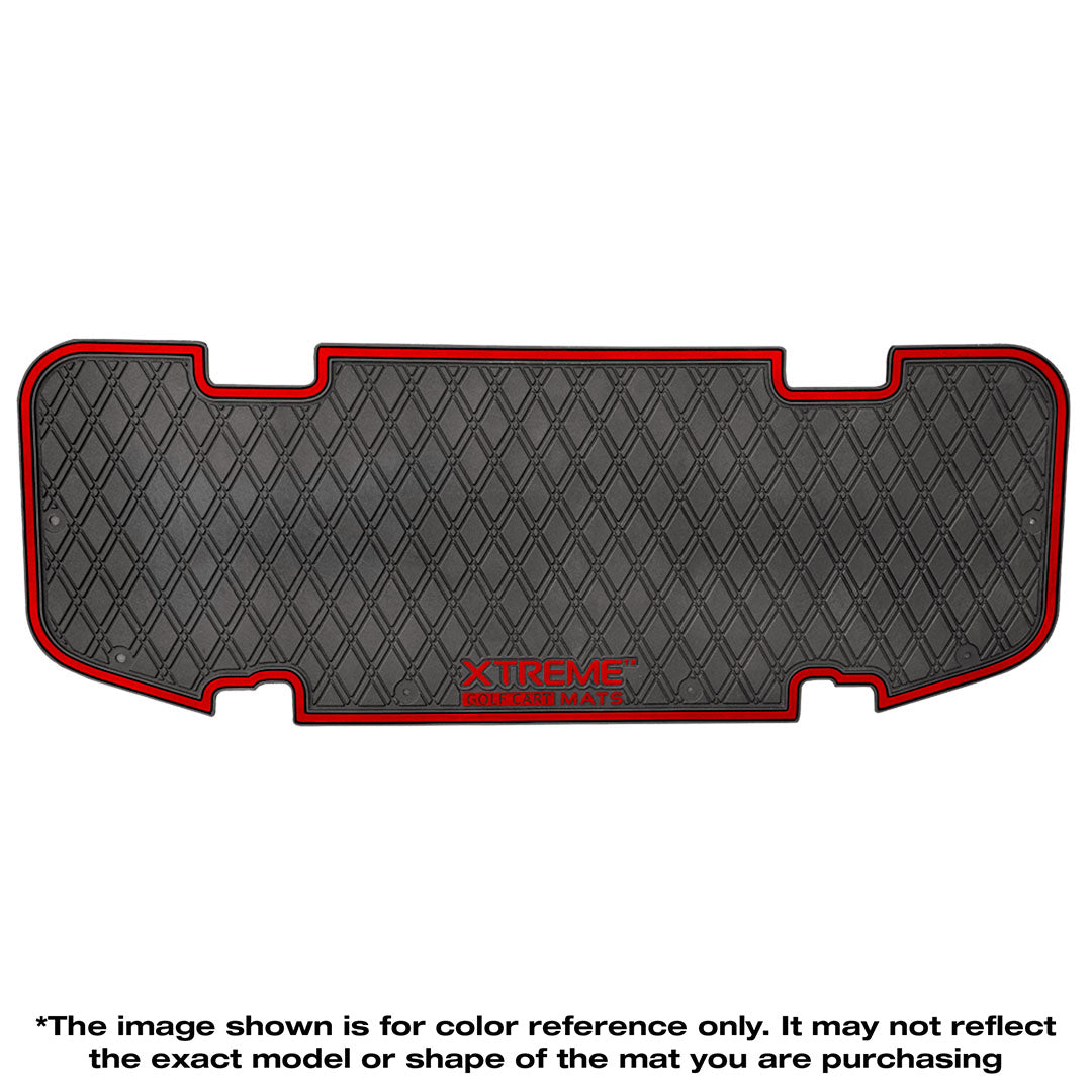 *LIMITED EDITION Collegiate Colors* E-Z-GO RXV & TXT -  Rear Facing Foot Rest Mat - Fits Select E-Z-GO RXV and TXT Rear Seat Kits - PRO Series Xtreme Mats Golf
