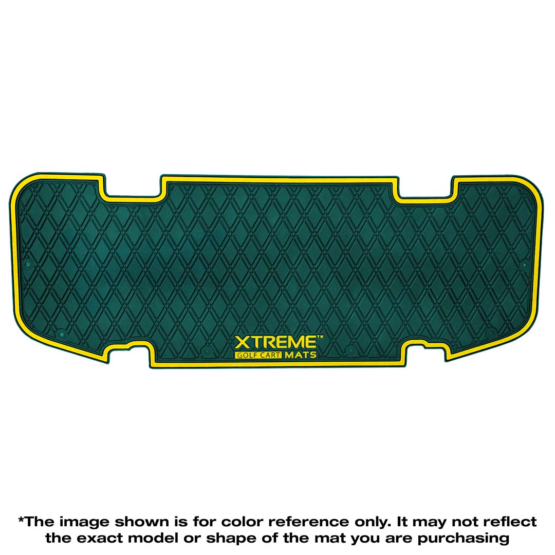 *LIMITED EDITION Collegiate Colors* E-Z-GO RXV & TXT -  Rear Facing Foot Rest Mat - Fits Select E-Z-GO RXV and TXT Rear Seat Kits - PRO Series Xtreme Mats Golf