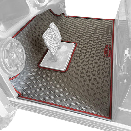 Xtreme Golf Cart Floor Mat Compatible with Evolution Forester - Grey Trim