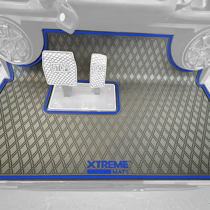 Xtreme Golf Cart Floor Mat Compatible with Evolution Forester - Grey Trim