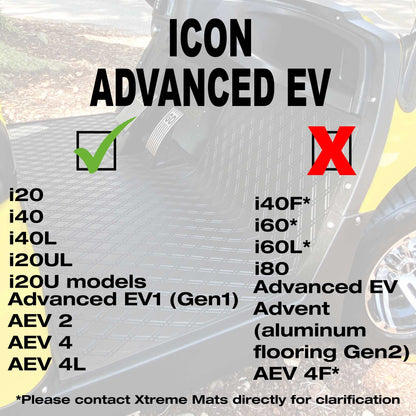 Advanced EV1 / Advanced HD Golf Cart Floor Mat