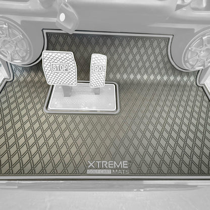 Xtreme Golf Cart Floor Mat Compatible with Evolution Forester - Grey Trim