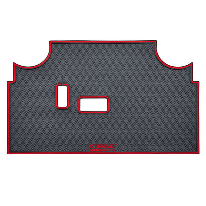 Xtreme Golf Cart Mat Compatible with Evolution Classic, Turfman - Red Trim