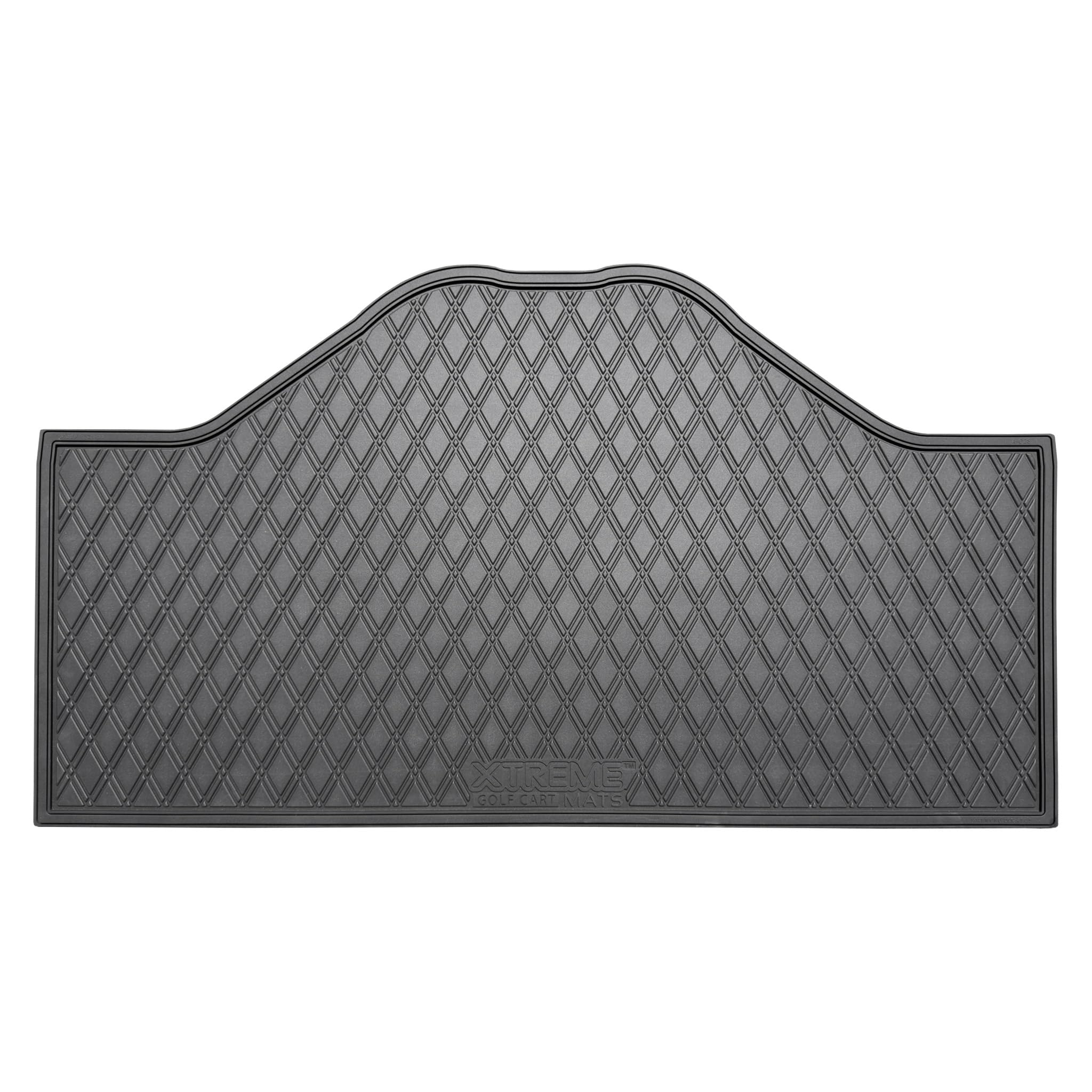 Xtreme Golf Cart Rubber Floor Mats Compatible with Epic E20FX - Red Trim