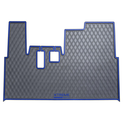 Xtreme Golf Cart Mats Rubber Floor Mat Compatible with Yamaha G19 & G22 Golf Cart | Fits 1996-2001 G19 and 2000-2007 G22 Models | Double Diamond Heavy-Duty Full Coverage Liner Protection - Red Trim
